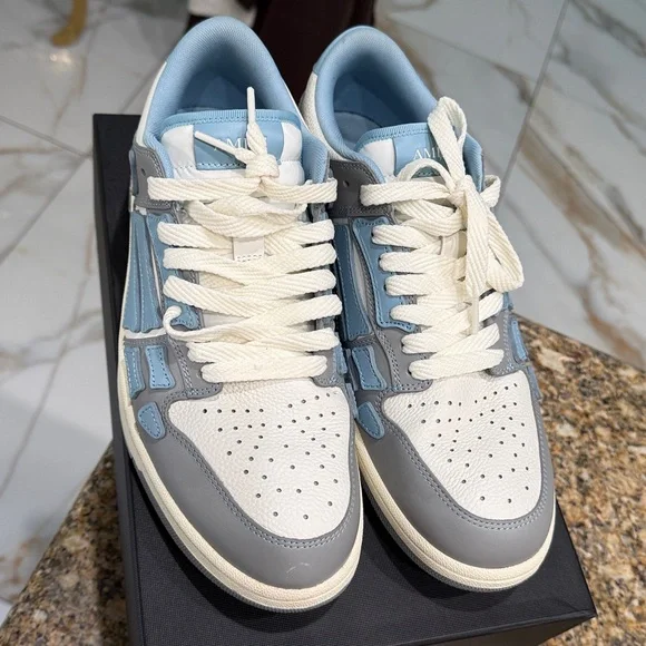 AMIRI Light Blue and Gray Sneakers - Picture 2 of 7